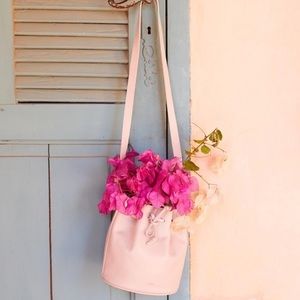 —ISO— Sezane Pink Mini Farrow Bucket Handbag